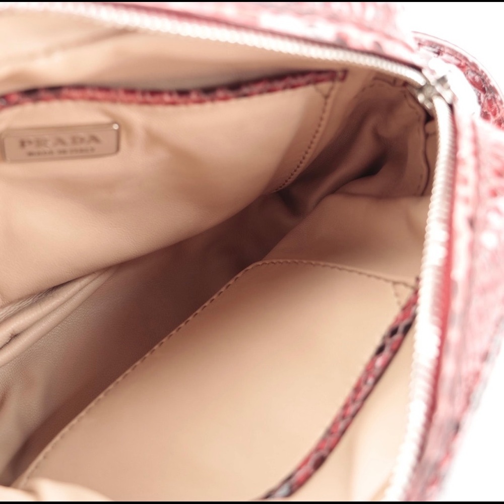 Prada Python Skin Lucidio Crossbody Camera Bag - image 6